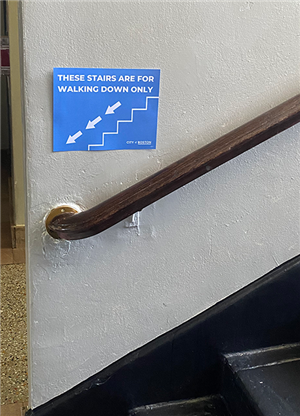 Stairway sign 
